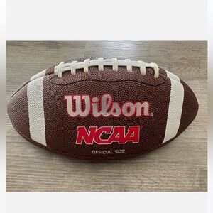 Wilson NCAA Brown Football with White Stripes